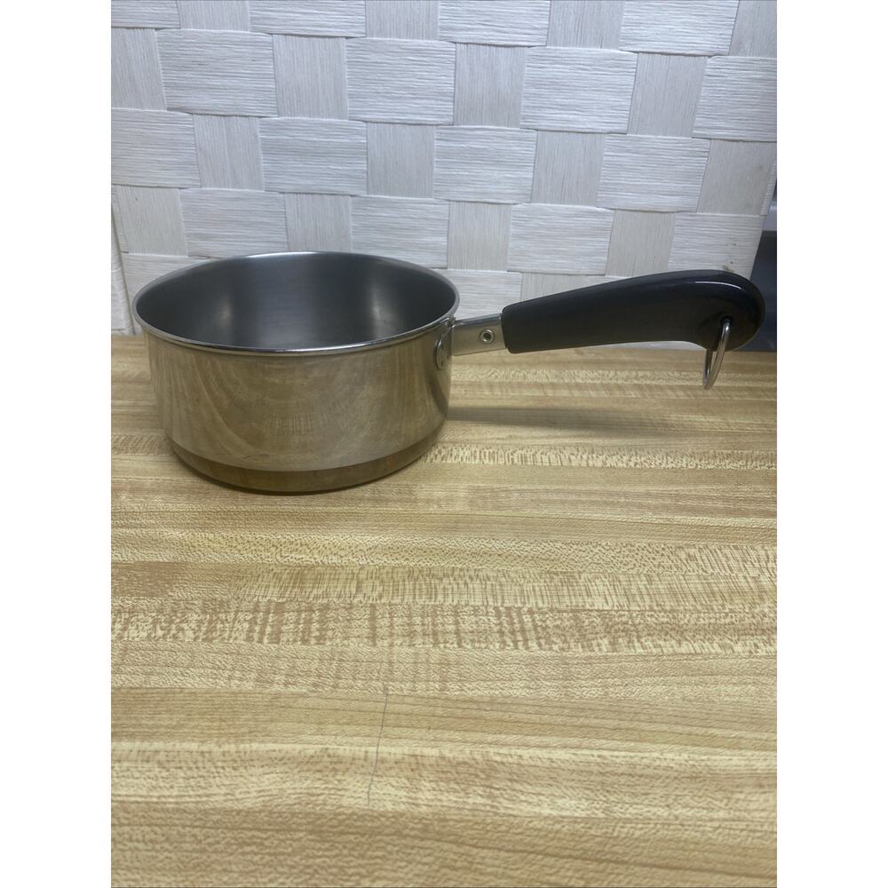 Vintage Revere Ware 1801 1 Qt Copper Bottom Saucepan Pot Made in USA Cookware